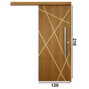 Ver imagem 3 de Porta de Correr Agatha Trilho Embutir Pux.barra Chata Cromado 1.20 X 2.10 Lado Direito – Hale