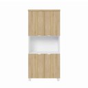 Ver imagem 2 de Armário Alto Estante para Escritório com 4 Portas e Prateleiras 80 x 45 x 160 cm F5 Office