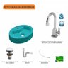 Kit Cuba Ov43 com Torneira Luxo 1195 Metal e Válvula Click 1 Polegada G e Sifão Pvc e Flexível Compa - 3