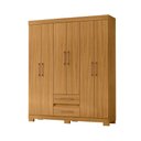 Ver imagem 1 de Roupeiro 150cm 6 Portas 2 Gavetas sem Espelho - Ssx Multicoisas