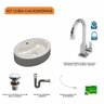 Kit Cuba Ov43 com Torneira Luxo 1195 Metal e Válvula Click 1 Polegada G e Sifão Cromado e Flexível C - 3