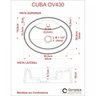 Kit Cuba Ov43 com Torneira Luxo 1195 Metal e Válvula Click 1 Polegada G e Sifão Cromado e Flexível C - 8