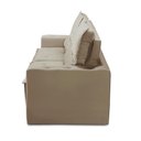 Ver imagem 7 de Sofá Retrátil e Reclinável 3 lugares com Molas 1,50m Laura Suede Capuccino Madelina
