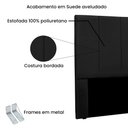 Ver imagem 3 de Cabeceira Queen 160cm Cristal Suede - Lucadi Home