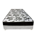 Ver imagem 2 de Cama Box Solteiro Suede Cinza + Colchão Solteiro Suede Preto Espuma 88x188x55