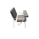 Ver imagem 3 de Cadeira de Coleta de Sangue Comfort com Suporte de Braço Frontal Reforçada Obeso Cinza Asfalto