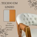 Ver imagem 7 de Kit 6 Poltronas Lithi Estofadas Linho Marfim Durango Macau & Botones