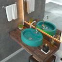 Ver imagem 1 de Kit Cuba Ov43 com Torneira Luxo 1195 e Válvula Click 1 Polegada B Compace