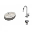 Ver imagem 2 de Kit Cuba Ov43 com Torneira Luxo 1195 e Válvula Click 1 Polegada B Compace