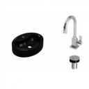 Ver imagem 2 de Kit Cuba Ov43 com Torneira Luxo 1195 e Válvula Click 1 Polegada B Compace