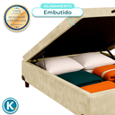 Ver imagem 3 de Cama Box Baú Casal Perola Nature 138x188