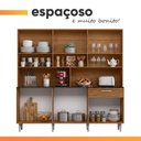 Ver imagem 7 de Armário de Cozinha Completa Bia 12 Portas 1 Gaveta 180cm Madeirado e Branco Poliman Móveis