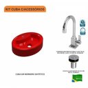 Ver imagem 3 de Kit Cuba Ov43 com Torneira Luxo 1195 e Válvula Click 1 Polegada B Compace