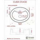 Ver imagem 6 de Kit Cuba Ov43 com Torneira Luxo 1195 e Válvula Click 1 Polegada B Compace