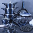 Ver imagem 4 de Jogo Panelas e Utensílios de Cozinha Tripla Camada de Mármore 22 Peças Berlinger Haus