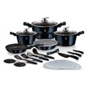 Ver imagem 5 de Jogo Panelas e Utensílios de Cozinha Tripla Camada de Mármore 22 Peças Berlinger Haus