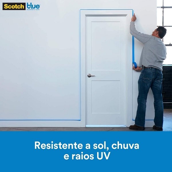 Kit com 6 Fita Crepe Blue Tape Profissional 3M 24MM X 50M - 2