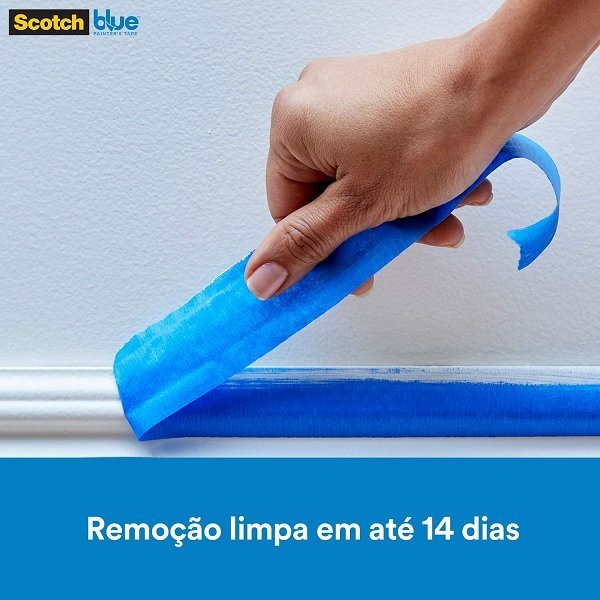 Kit com 6 Fita Crepe Blue Tape Profissional 3M 24MM X 50M - 3