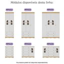 Ver imagem 6 de Cômoda Infantil 125cm 2 Portas com Vidro e 4 Gavetas Liz Multimóveis Mp4516 Madeirado/branco