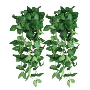 Kit 2 Planta Artificial Jiboia Ornamental Exótica Cultivo