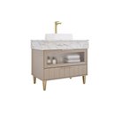 Ver imagem 2 de Gabinete Banheiro Bariloche c/Cuba 90cm Capuccino MGM