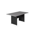 Ver imagem 3 de Mesa Reunião Escritório 160cm X 80cm Cinza S Pr Pé Painel F5 Cor:cinza Sagrado com Preto