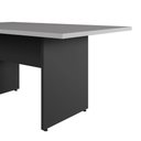 Ver imagem 6 de Mesa Reunião Escritório 160cm X 80cm Cinza S Pr Pé Painel F5 Cor:cinza Sagrado com Preto