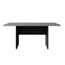 Ver imagem 4 de Mesa Reunião Escritório 160cm X 80cm Cinza S Pr Pé Painel F5 Cor:cinza Sagrado com Preto
