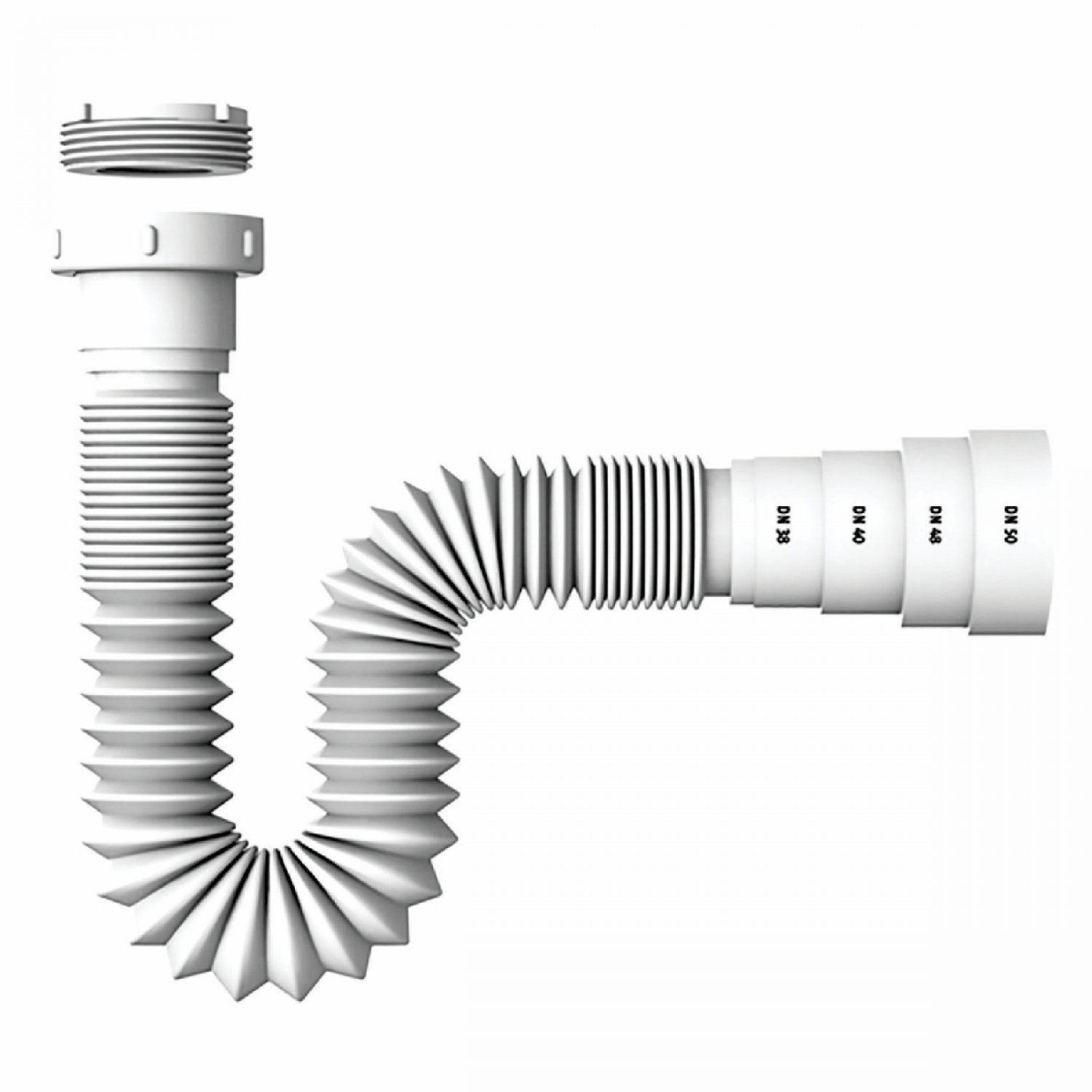 Kit Cuba Ov43 com Válvula 1 Polegada e Sifão Pvc e Flexível Compace - 5