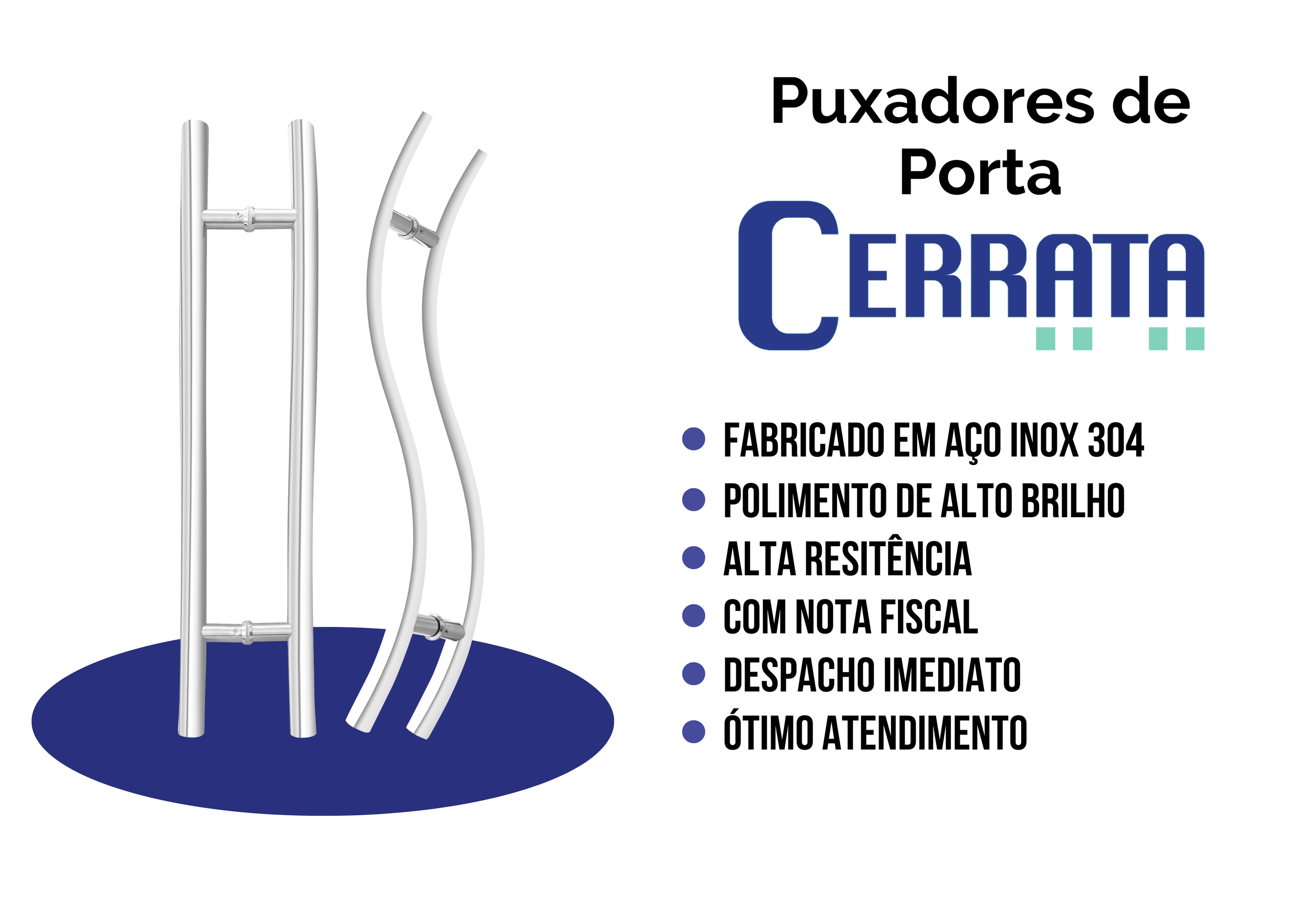 Dobradiça de Encaixe 4x3x2 Preto Inox Escovado - Cerrata - 4