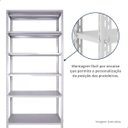 Ver imagem 4 de Estante de Aço 195x42x92c Multiuso Organizadora 6 Prateleiras