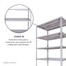 Estante de Aço 195x42x92c Multiuso Organizadora 6 Prateleiras - 5