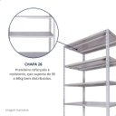 Ver imagem 5 de Estante de Aço 195x42x92c Multiuso Organizadora 6 Prateleiras