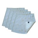 Ver imagem 1 de Jogo Americano Luxo Estrela Cadente Branco Dupla face 4 UN