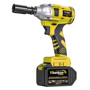Chave de Impacto a Bateria Titanium 21v 15ah 1/2" Bivolt Intercambiável