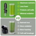 Ver mais imagens de Amzchef Juicer Centrífuga com Triturador Espiral, Motor Silencioso (pálido)