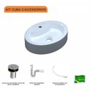 Ver imagem 3 de Kit Cuba Ov43 com Válvula Click 1 Polegada B e Sifão Pvc e Flexível Compace