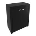 Ver imagem 6 de Balcão Escritório com 2 Portas Multimóveis Vcr25013 Preto