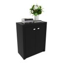 Ver imagem 2 de Balcão Escritório com 2 Portas Multimóveis Vcr25013 Preto