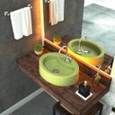 Ver imagem 1 de Kit Cuba Ov43 com Válvula Click 1 Polegada B e Sifão Cromado e Flexível Compace