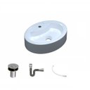 Ver imagem 2 de Kit Cuba Ov43 com Válvula Click 1 Polegada B e Sifão Cromado e Flexível Compace