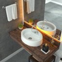 Ver imagem 1 de Kit Cuba Ov43 com Válvula Click 1 Polegada B e Sifão Cromado e Flexível Compace