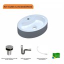 Ver imagem 3 de Kit Cuba Ov43 com Válvula Click 1 Polegada B e Sifão Cromado e Flexível Compace