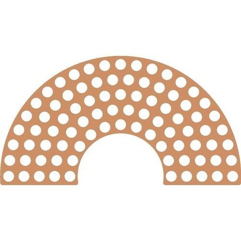 Base Arco Íris Mdf Crochê Fio de Malha 18cm - 10un