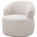 Ver mais imagens de Kit 2 Poltronas Giratórias Sala de Estar Living Orgânico Carmen F04 Bouclê Cru - Lyam Decor