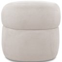Ver imagem 7 de Kit 2 Poltronas Giratórias Sala de Estar Living Orgânico Carmen F04 Bouclê Cru - Lyam Decor