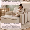 Ver imagem 6 de Poltrona de Amamentação Retrátil Base Madeira Maciça Encanto