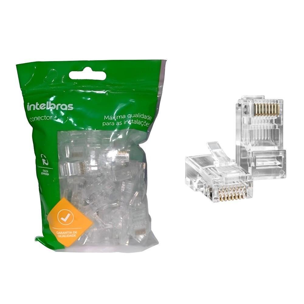 Conector de Passagem Intelbras Conex 1000 Rj45 Cat5e 50un - 3