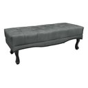 Ver imagem 1 de Recamier Villach Estofado 1.60 para Cama Casal Veludo Cinza Bz Home Decor