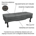 Ver imagem 3 de Recamier Villach Estofado 1.60 para Cama Casal Veludo Cinza Bz Home Decor